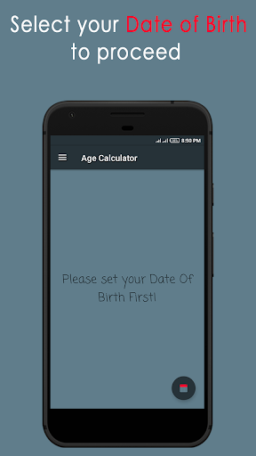 Android application Age Calculator screenshort