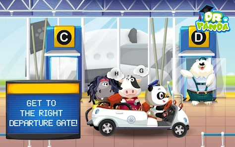 Dr. Panda Airport 🕹️ Play on CrazyGames