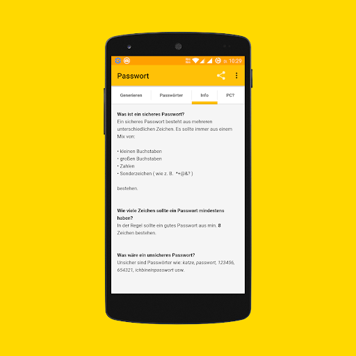 Passwort Screen 3