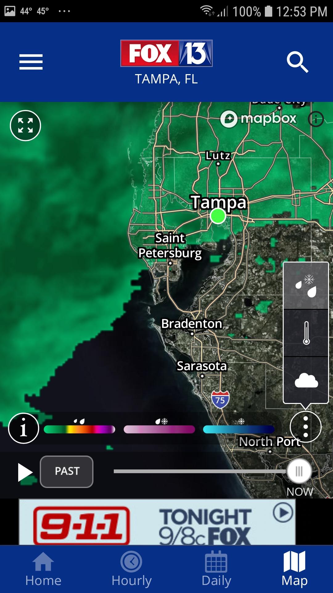 Android application FOX 13 Tampa: SkyTower Weather screenshort