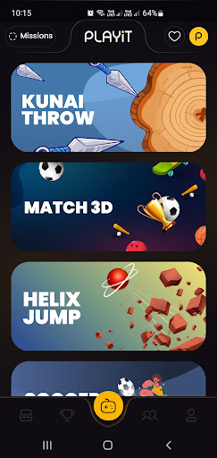 Android application PLAYIT screenshort