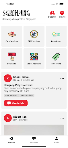 Android application SGKampung screenshort