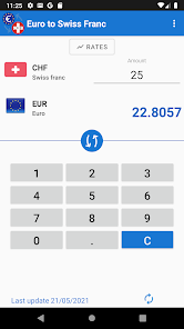 Screenshot 3 Euro a franco suizo android