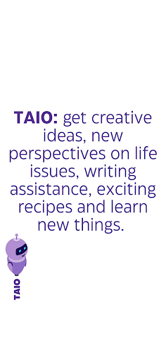 Android application TAIO - The Ai Chat Opinion screenshort