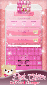 Captura 1 Temas de teclado de color rosa android