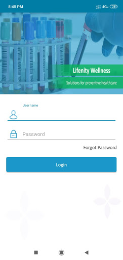 Android application Lifenity Operational screenshort