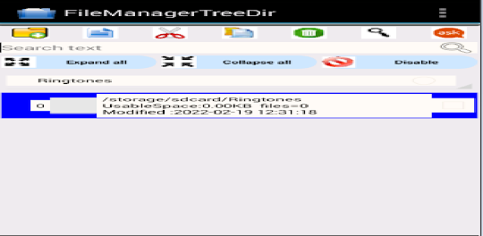 File Manager Tree Directory