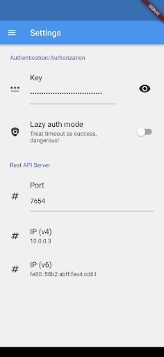 Android application alp screenshort