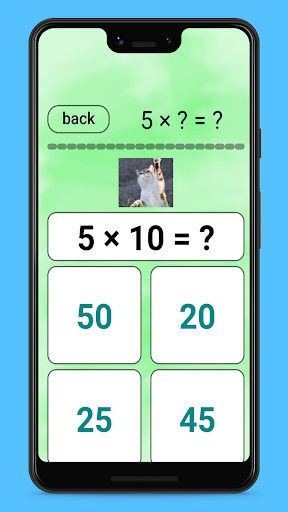 Multiplication table simulator Screen 3