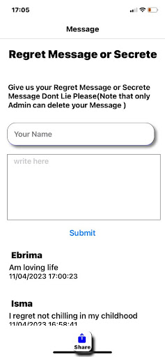 SecretMessage Screen 2