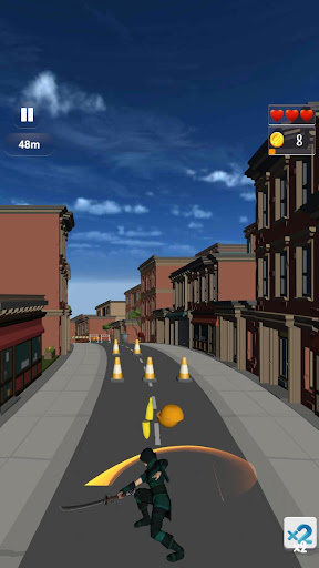 Android application Ninja Run & Cut Fruit offline screenshort
