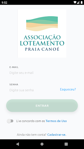Android application Associação Praia Canoé screenshort