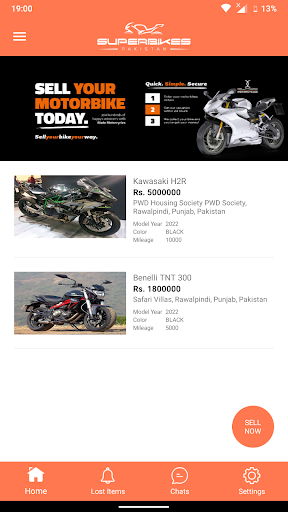 Android application Super Bikes Pakistan screenshort