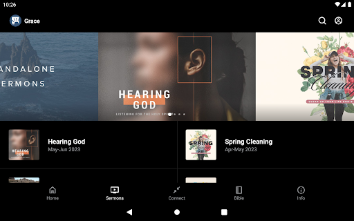 Screenshot of Grace Church App