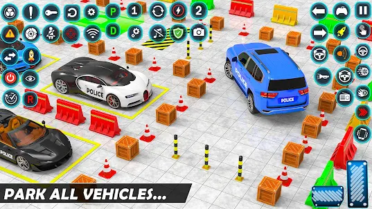 Police Smart Car Parking Games