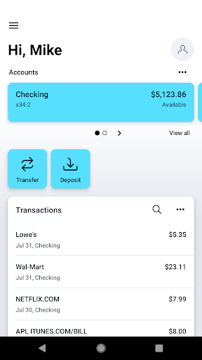 Craft Mobile Banking Screen 2