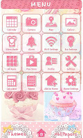 screenshot of -Melty Sweets- Theme +HOME