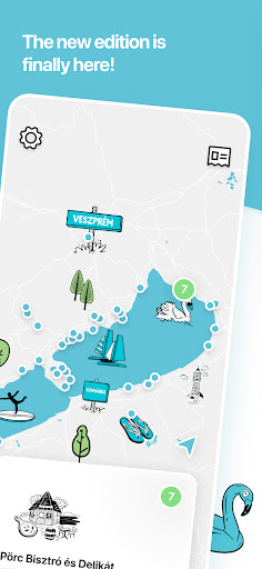Android application Gastro Map Lake Balaton screenshort