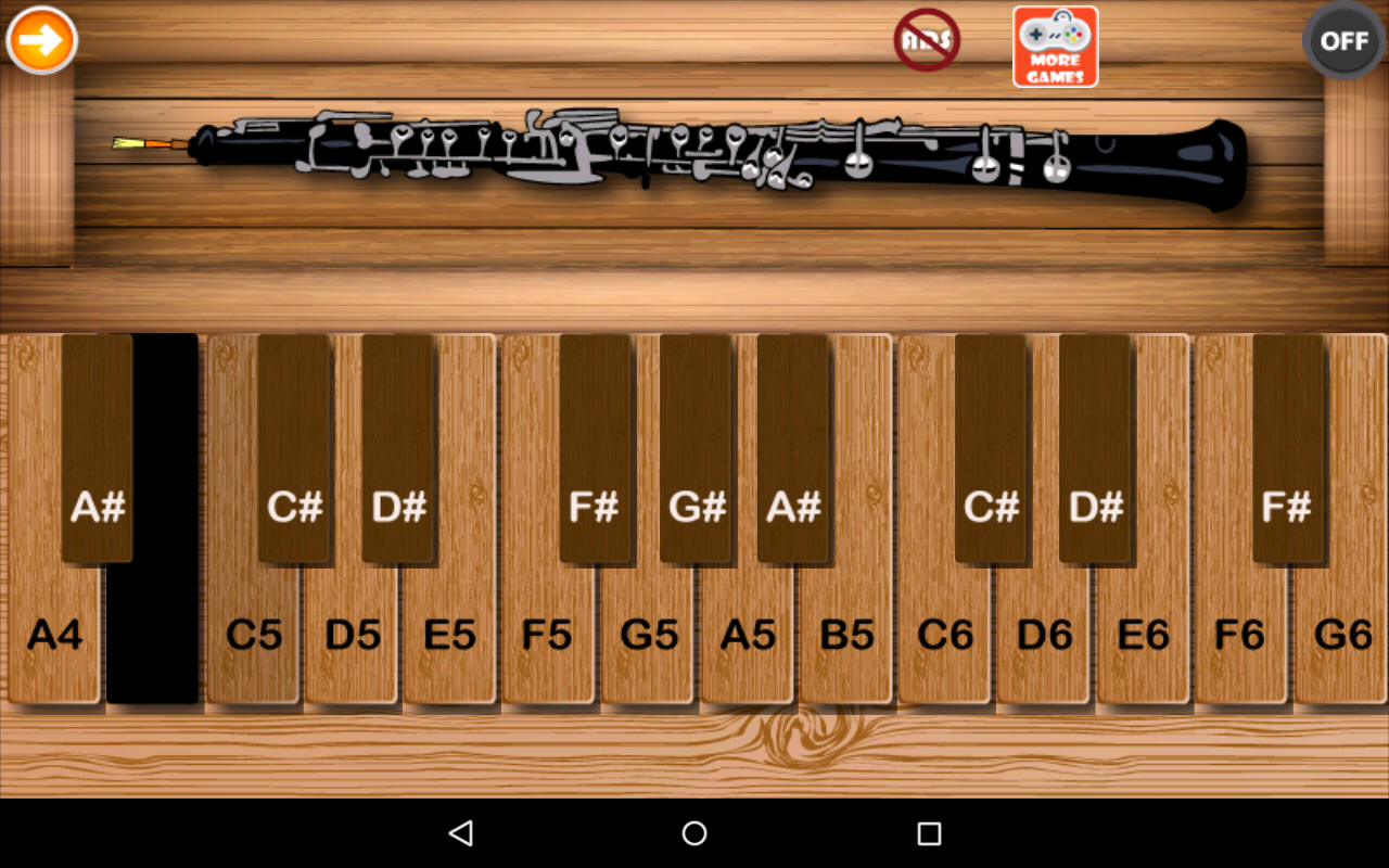 Android application Professional Oboe screenshort