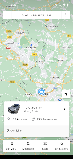 CarsNow Car rental Screen 2