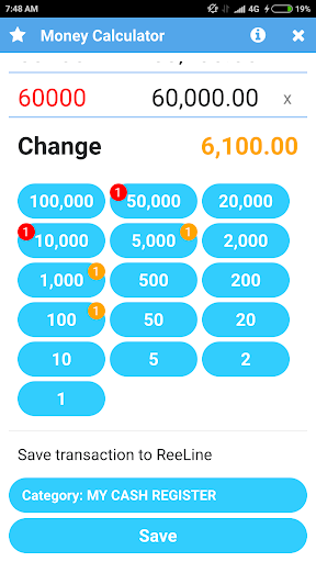 Android application Money Calculator: Shopping and screenshort