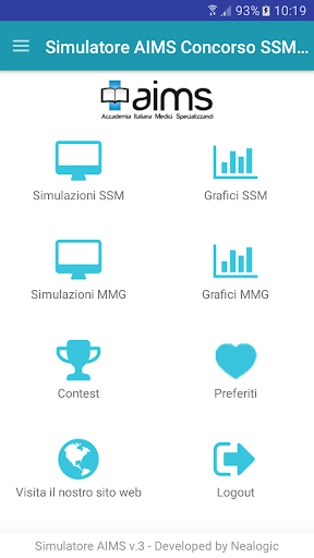 Android application Simulatore AIMS screenshort
