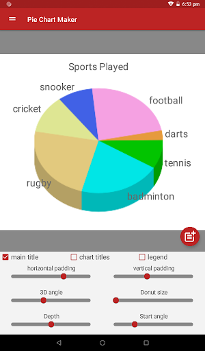 Screenshot of Pie Chart Maker