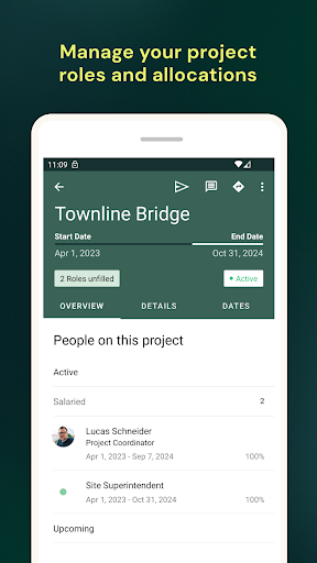 Android application Bridgit Bench screenshort