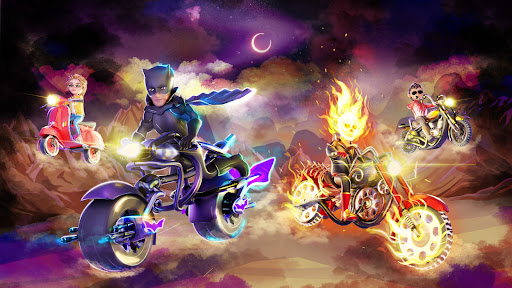 Android application Dark Riders - Bike Game screenshort