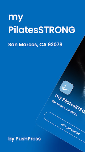 Android application my PilatesSTRONG screenshort
