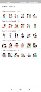Captura de Pantalla 6 WAStickers.ly Kiss Stickers android
