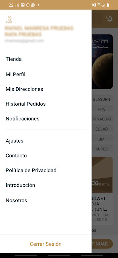 Android application DS COLOR App screenshort