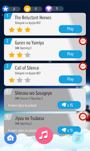 Piano Tiles AOT Screen 2