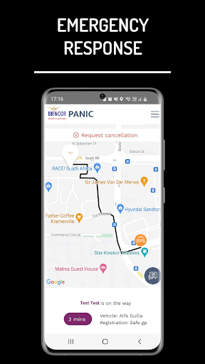 Brincor Panic App Screen 2