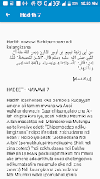 40 Hadith Nawawi Chichewa and Arabic