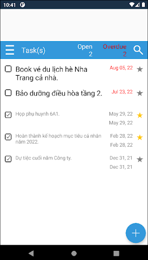 Sổ Công Việc Cá Nhân Screen 2