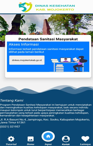 Android application E-Sanitasi screenshort