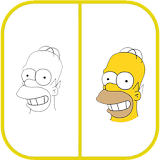 How To Draw The Simpsons Homer icon