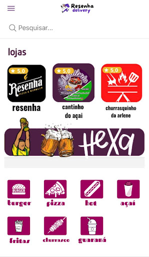 Android application Resenha Delivery screenshort