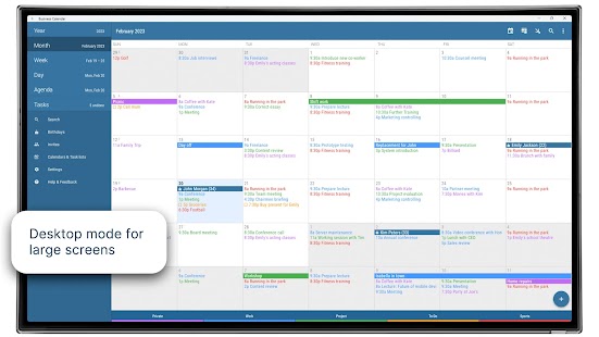 Calendario Business Agenda Screenshot