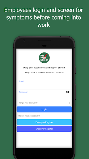 Android application Preworkscreen screenshort