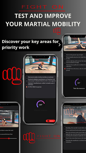 Android application FIGHT ON-Martial Mobility App screenshort
