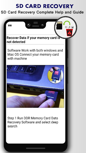 SD Card Data Recovery Guide Screen 2