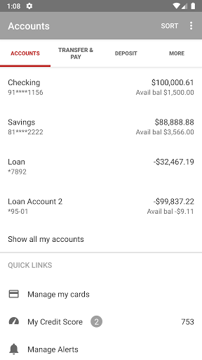BankCCB Mobile Screen 3