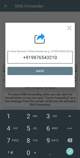 Automatic SMS Forwarder Screen 2