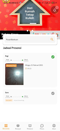 Presensi Berbasis Mobile Screen 2