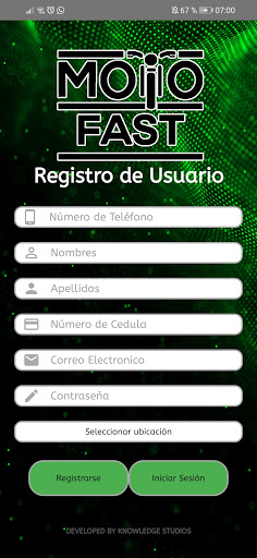 Android application Moto Fast App screenshort