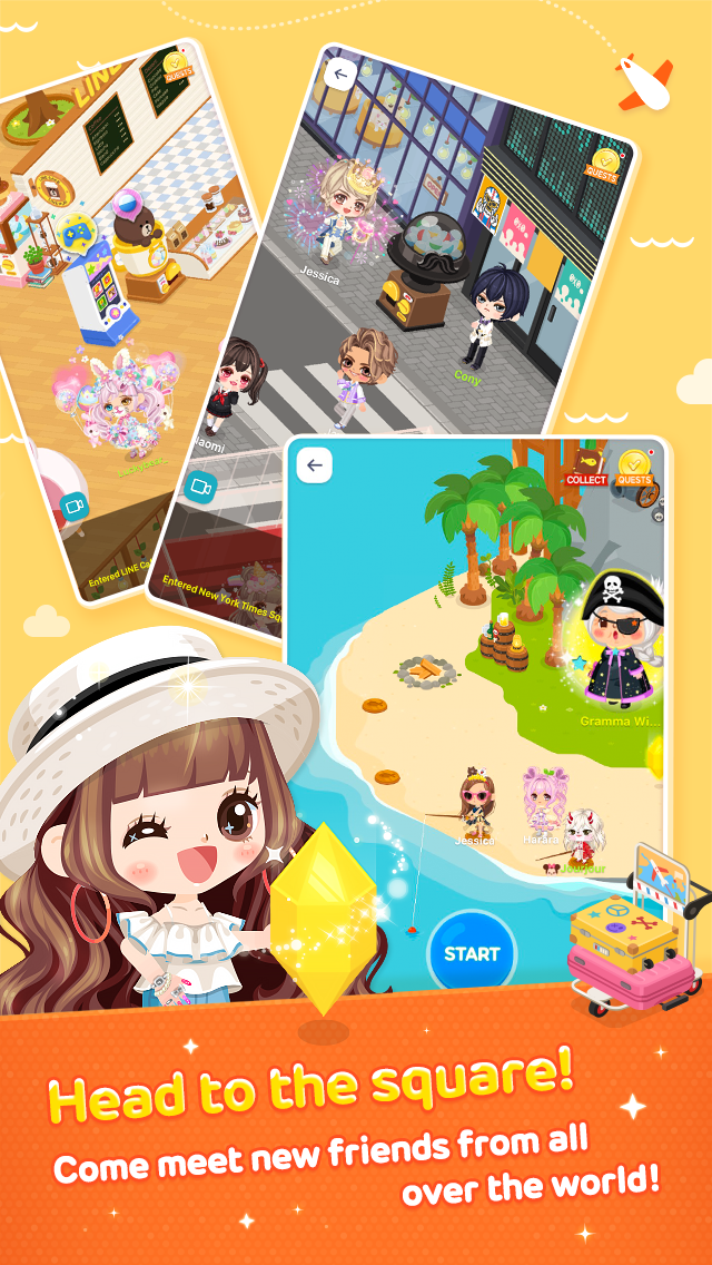 LINE PLAY: LINE PLAY - nơi để kết nối và giao lưu với những người bạn mới. Tạo ra một thế giới riêng của bạn với những tính năng độc đáo, tạo nên những trải nghiệm đầy thú vị. Nhấn vào hình ảnh để tải xuống và trải nghiệm LINE PLAY ngay hôm nay!
(English translation: LINE PLAY - a place to connect and interact with new friends. Create your own world with unique features, creating exciting experiences. Click on the image to download and experience LINE PLAY today!)