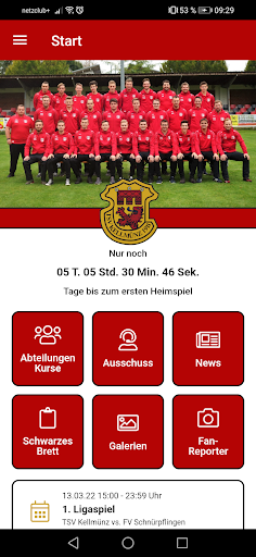 Android application TSV Kellmünz 1911 e.V. screenshort