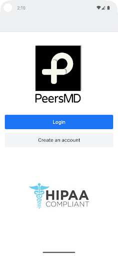 Android application PeersMD screenshort